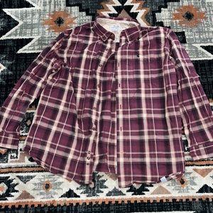 Carhartt plaid button up